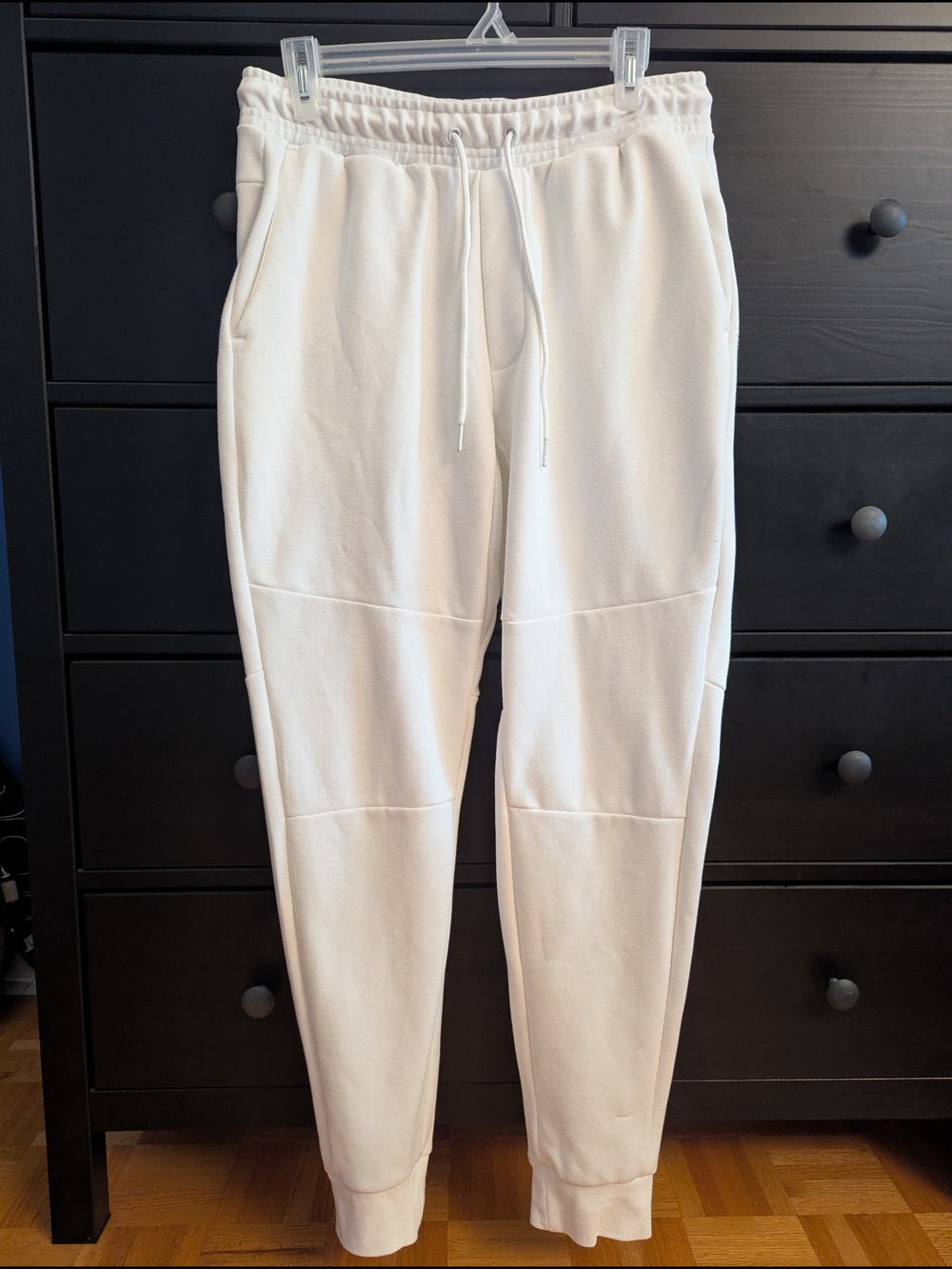 Simons White Men's Jogger Sweatpants with Drawstring